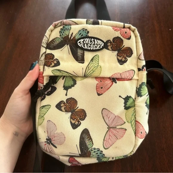Petals and peacocks butterfly bag shop